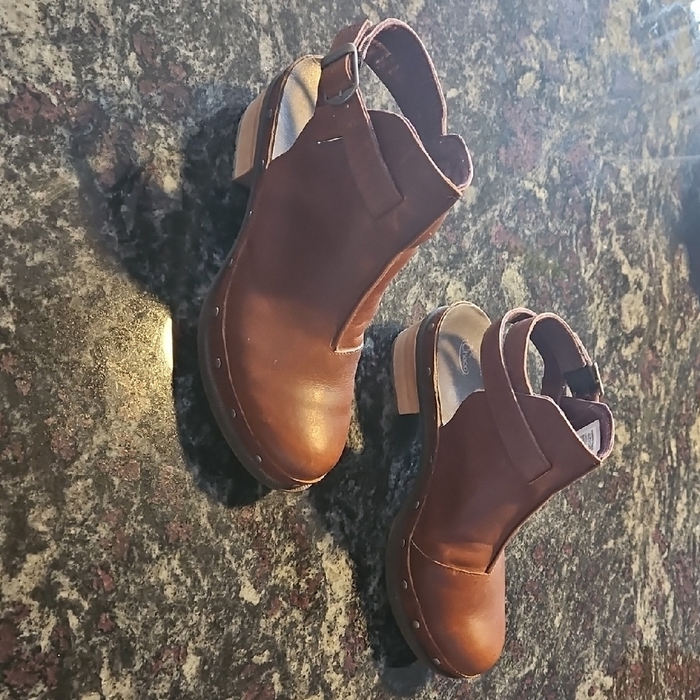 Chaco Cataluna Brown Leather Ankle Boots Size 9
